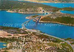 73330865 Tjoern Bruecke Camping Fliegeraufnahme  Tjoern - Schweden