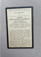 BAUDUIN Irma Joseph °FAGNOLLE 1862 +FAGNOLLE 1903 - CARLIER - Esquela