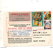 1982 CARTOLINA LOTTERIA DI AGNANO - 1981-90: Marcophilia