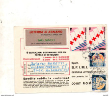 1982 CARTOLINA LOTTERIA DI AGNANO - 1981-90: Marcofilia