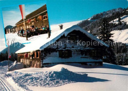 73328601 Hittisau Vorarlberg Loipenstueble Berghuette Jausenstation Wintersportp - Sonstige & Ohne Zuordnung