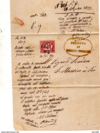 1875  LETTERA   CON ANNULLO REGGIO EMILIA - Storia Postale