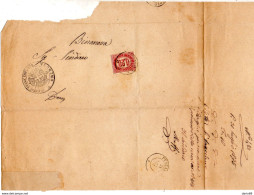 1875  LETTERA   CON ANNULLO  CREMONA + PESCARA - Marcofilía