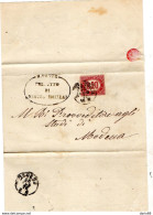 1876  LETTERA   CON ANNULLO REGGIO EMILIA - Storia Postale