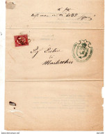 1875  LETTERA   CON ANNULLO PROCURATORE DEL RE IN REGGIO EMILIA - Marcophilia