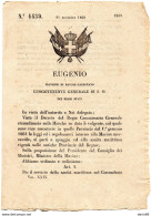 1860  DECRETO  REGOLAMENTI MARINA MERCANTILE - Decretos & Leyes
