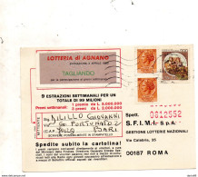 1982 CARTOLINA LOTTERIA DI AGNANO - 1981-90: Storia Postale