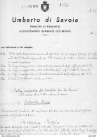 1945 UMBERTO DI SAVOIA DECRETO - Décrets & Lois