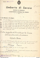 1945 UMBERTO DI SAVOIA DECRETO - Decretos & Leyes