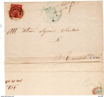 LETTERA CON ANNULLO LATISANA UDINE - Storia Postale