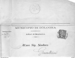 1885 LETTERA CON ANNULLO BOLOGNA + GUALTIERI - Poststempel