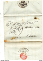 1823  LETTERA CON ANNULLO BRA  CUNEO - 1. ...-1850 Prephilately