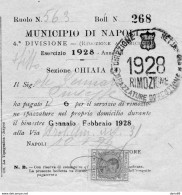 1928  COMUNE DI  NAPOLI - Italien
