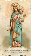 IMAGE RELIGIEUSE DENTELÉE - MARIA AUXILIUM CHRISTIANORUM - ORA PRO NOBIS - - Santini