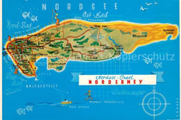 73328401 Norderney Nordseebad Panoramakarte Norderney Nordseebad - Norderney