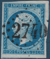 EMPIRE - N°14 - OBLITERATION - GC2740 - ORLEANS - LOIRET. - 1853-1860 Napoleone III