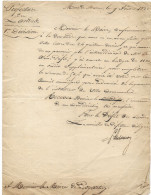 LETTRE MANUSCRITE PREFECTURE DES LANDES (40) AU MAIRE DE POYARTIN (LANDES, CHALOSSE) 1830 - Manoscritti