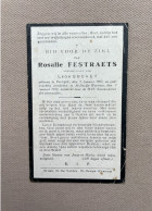 FESTRAETS Rosalie °VERTRIJK 1897 +SINT-DENIJS-WESTREM 1927 - SUCAET - Todesanzeige