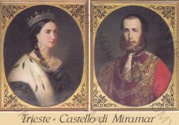 CARTOLINA  C10 TRIESTE,FRIULI VENEZIA GIULIA-CASTELLO DI MIRAMAR-FERDINANDO D'AUSBURG-CARLOTTA MARIA-NON VIAGGIATA - Trieste