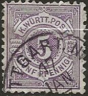 Allemagne: Wurtenberg N°45 (ref.2) - Used
