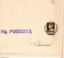 1930 LETTERA CON ANNULLO CUNEO - Storia Postale