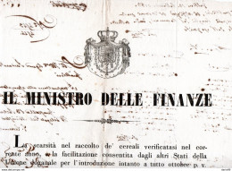 1853 MODENA  MINISTERO DELLE FINANZE - Historische Documenten