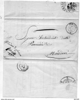 1852  LETTERA CON ANNULLO  CHERASCO  CUNEO - 1. ...-1850 Vorphilatelie