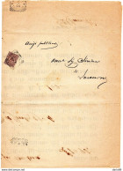 1904 MANIFESTO  CON ANNULLO LAVENONE + MARCA DA BOLLO - Storia Postale