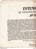 1816 INTENDENZA DI FINANZA IN MODENA  AVVISO - Historical Documents