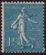 FRANCE 1926 Sower 1F Dull Blue Sc#154 MH @P1029 - Ongebruikt