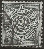 Allemagne: Wurtenberg N°57 (ref.2) - Usados