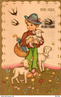 1949  CARTOLINA  CON ANNULLO PIACENZA   + TARGHETTA - Ostern