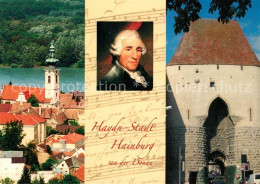 73328135 Hainburg Donau Stadtpfarrkirche Donau Au Wienertor Portrait Haydn Kompo - Sonstige & Ohne Zuordnung