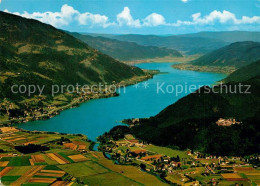 73328101 Ossiachersee Mit Ruine Landskron Fliegeraufnahme Ossiachersee - Altri & Non Classificati