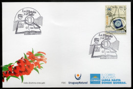 URUGUAY 2023 (UPAEP, Joint Issue, Philately, Stagecoach, Art, Paintings, Torres García, Ship, Fish, Geography) - 1 FDC - Geography