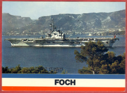 ** LOT  2  CARTES  PORTE - AVIONS  FOCH ** - Barcos