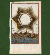 ST-FR Mallet 1684 LES TRAVAUX DE MARS OU L'ART DE LA GUERRE -Fortification Sur La Mer - Stiche & Gravuren