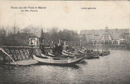 AK Wanne - Gruss Aus Der Flora In Wanne - Landungsbrücken - 1911  (69187) - Herne