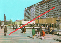 AK Dresden Prager Straße Pragerstraße Kaufhaus Herren Ausstatter VEB Otto Buchwitz Starkstrom Anlagen RFT Werbung DDR - Dresden