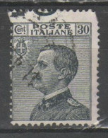 ITALIA 1925 - Effigie 30 C. - Varietà Dentellatura Spostata (bdf) - Used