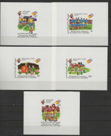 Comoro Islands - Comores 1981 Football Soccer World Cup Set Of 5 S/s Imperf. MNH -scarce- - 1982 – Espagne