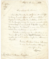 LETTRE MANUSCRITE SOUS PREFECTURE DES LANDES (40) DAX ,  AU MAIRE DE POYARTIN (LANDES, CHALOSSE) 1838 - Manuscrits