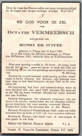 Bidprentje Pittem - Vermeersch Octavie (1863-1942) - Santini