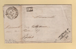 Saint Georges De Reneins - 68 - Rhone - Cursive - PP Port Paye - Faire Part De Deces Comte De Monspey - 1840 - 1801-1848: Précurseurs XIX