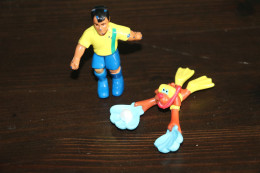 Lot De Deux Figurines De Nestlé Chocapic Et Footballeur France 1998 - Sonstige & Ohne Zuordnung