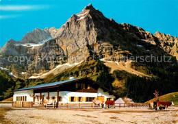 73327221 Hinterriss Tirol Rasthuette Eng Alm Mit Karwendel Hinterriss Tirol - Altri & Non Classificati