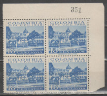 Colombia 1949 - UPU ** Quartina          (g9665) - Colombie