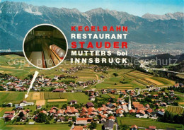 73327179 Mutters Tirol Fliegeraufnahme Mit Restaurant Stauder Kegelbahn Mutters  - Andere & Zonder Classificatie
