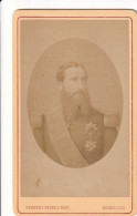 Photo CDV Portrait Du Roi Léopold II Des Belges Par Géruzet Frères - Belgique - Alte (vor 1900)