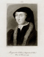 ST-FR Marguerite D'Orléans (Marguerite De Valois), Reine De Navarre 1823 - Stiche & Gravuren